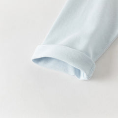 Dave&Bella Kids Boys/Girls Light Blue/Pink Classic Long Sleeve Comfortable T-shirt Tops