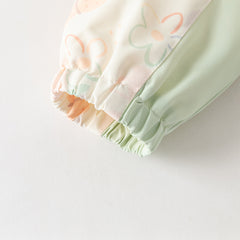 Dave&Bella Toddler Girls Orange/Pink Cute Print Outwear Waterproof Hooded Jacket