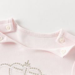 Dave&Bella Baby Girls Light Pink Cute Mesh Dress-style Rompers