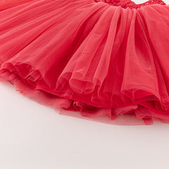 Dave&Bella Kids Girls Summer Noble Reb/Pink Haute Couture Mesh Party