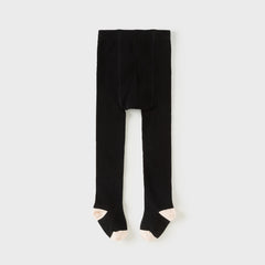 Dave&Bella Toddler Girls Light Grey/Dark Grey Formal Footed Tights
