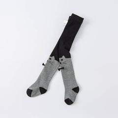 Dave&Bella Girls Autumn Black Cat Style Footed Tights Leggings