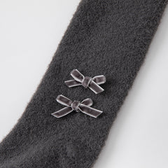 Dave&Bella Girls Autumn Brown/Dark Grey Outdoor Footed Tights Leggings