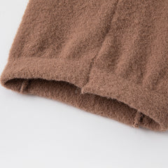 Dave&Bella Girls Autumn Brown/Dark Grey Outdoor Footed Tights Leggings