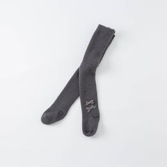 Dave&Bella Girls Autumn Brown/Dark Grey Outdoor Footed Tights Leggings