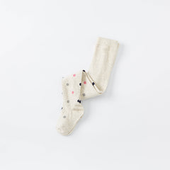 Dave&Bella Girls Autumn Light Grey Dot Stretchy Tights Leggings