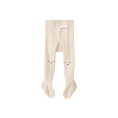 Dave&Bella Girls Autumn Beige/Light Brown Cute Footed Tights Leggings