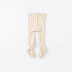 Dave&Bella Girls Autumn Beige/Light Brown Cute Footed Tights Leggings