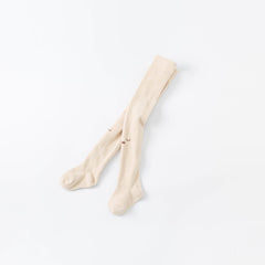 Dave&Bella Girls Autumn Beige/Light Brown Cute Footed Tights Leggings