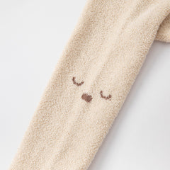 Dave&Bella Girls Autumn Beige/Light Brown Cute Footed Tights Leggings