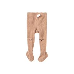 Dave&Bella Girls Autumn Beige/Light Brown Cute Footed Tights Leggings