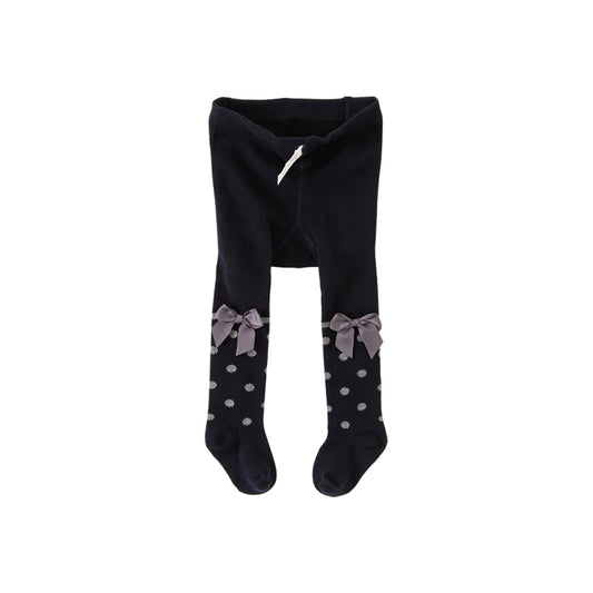 Dave&Bella Girls Autumn Navy Elegance Footed Tights Leggings