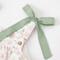 Dave&Bella Summer Toddler Girls Floral Breathable Cotton Tube Top Dress