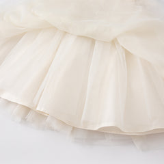 Dave&Bella Toddler Girls Summer Noble Sequin Flower Fluffy Princess Party Dress