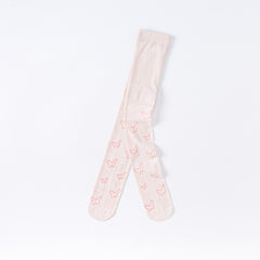 Dave&Bella Girls Summer Pink Print Footed Tights Leggings