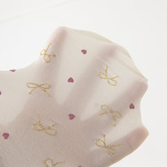 Dave&Bella Girls Summer Beige Butterfly Footed Tights Leggings