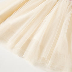 Dave&Bella Kids Girls Summer Swan Print Pink Mesh Birthday Party A-line Dress