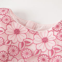 Dave&Bella Toddler Girls Summer Purple Sleeveless Mesh Birthday Party Dress