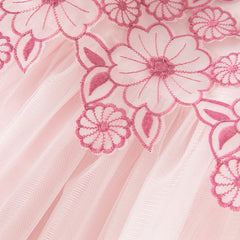 Dave&Bella Toddler Girls Summer Purple Sleeveless Mesh Birthday Party Dress