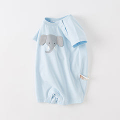 Dave&Bella Baby Girls/Boys Summer Cute Multi-color Short-sleeved Loose Rompers