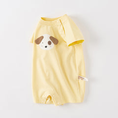 Dave&Bella Baby Girls/Boys Summer Cute Multi-color Short-sleeved Loose Rompers