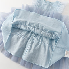 Dave&Bella Summer Toddler Girls Sleeveless Layered Mesh Princess Dress