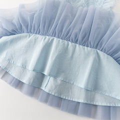 Dave&Bella Summer Toddler Girls Sleeveless Layered Mesh Princess Dress