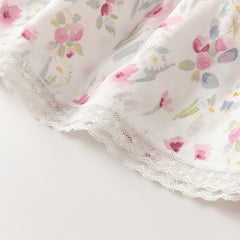 Dave&Bella Toddler Girls Summer Floral Print Sweet Casual Sleeveless Vest Dress