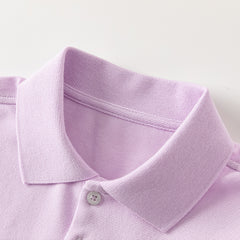 Dave&Bella Kids Girl Summer Purple/Pink Cotton Outdoor Polos