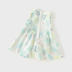 Dave&Bella Girls Lightweight Leaf Print Sleeveless Dress