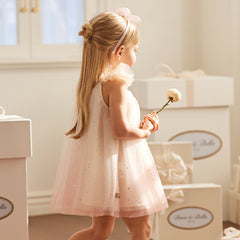 Dave&Bella Girls Summer Gradient Pink Sleeveless Sweet Princess Dress