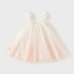 Dave&Bella Girls Summer Gradient Pink Sleeveless Sweet Princess Dress