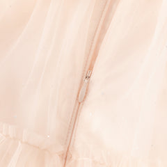 Dave&Bella Toddler Girls Summer Chinese-style Flower Embroidery Mesh Dress(wallet bag)