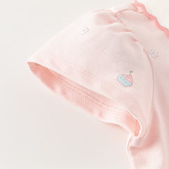 Dave&Bella Toddler Girl Summer Cotton Red/Pink Polo Princess Dress