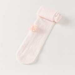 Dave&Bella Girls Summer Cute Light Pink/Beige Footed Tights Leggings