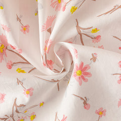 Dave&Bella Toddler Girls Summer Sweet Pink Floral Print Mesh Princess Dress (wallet bag)