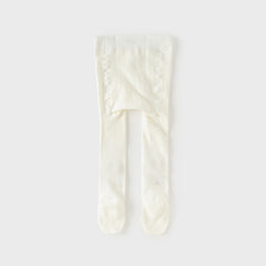 Dave&Bella Girls Summer White/Pink/Beige Thin Footed Tights Leggings