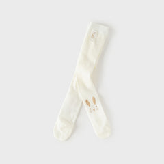 Dave&Bella Toddler Girls Summer White/Pink/Beige Thin Footed Tights Leggings