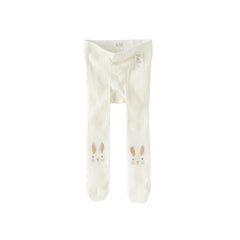 Dave&Bella Girls Summer White/Pink/Beige Thin Footed Tights Leggings