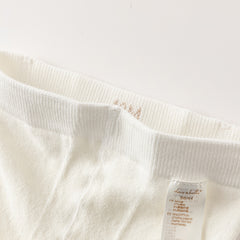 Dave&Bella Girls Summer White/Pink/Beige Thin Footed Tights Leggings