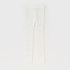Dave&Bella Girls Summer Butterfly Print White Footed Tights Leggings