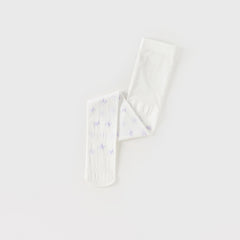 Dave&Bella Girls Summer Butterfly Print White Footed Tights Leggings