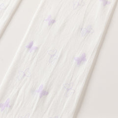 Dave&Bella Girls Summer Butterfly Print White Footed Tights Leggings