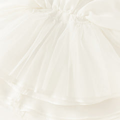 Dave&Bella Toddler Girls Summer Gentle White A-line Special Occasion Mesh Princess Dress