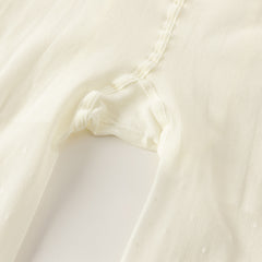 Dave&Bella Girls Summer Beige/Rose Pink Garden Footed Tights Leggings