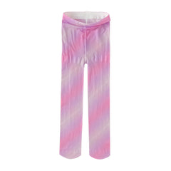 Dave&Bella Girls Summer Beige/Rose Pink Garden Footed Tights Leggings