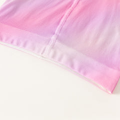 Dave&Bella Girls Summer Beige/Rose Pink Garden Footed Tights Leggings