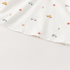 Dave&Bella Toddler Boy Summer Cotton Car Print Polos