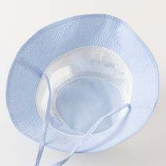 Dave&Bella Boys Summer Cotton Breathable Blue Striped Fisherman Hat