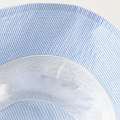 Dave&Bella Boys Summer Cotton Breathable Blue Striped Fisherman Hat